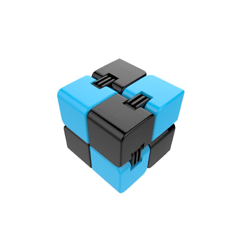 Бесконечный куб "Infinite Cube" 4 см – синий | AntiStres.com.ua